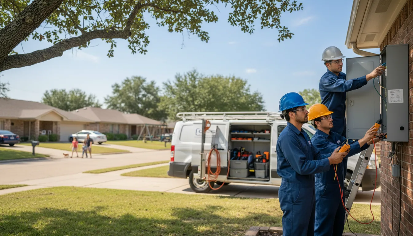 Certified electrician providing emergency electrical services in Lovington, IL